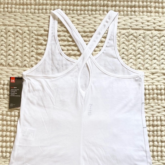 New White Under Armour gym tank top size Small - Picture 2 of 7